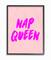 Stupell Industries Nap Queen Black Framed Wall Art